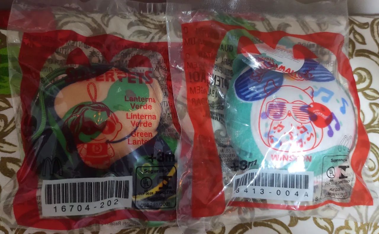 Brinquedos Happy Meal - Lanterna Verde e Winston
