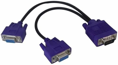 Cabo Divisor Splitter Vga 2 Saídas Simultâneas Monitor Loja Coimbra Computadores Entregamo - Foto 6