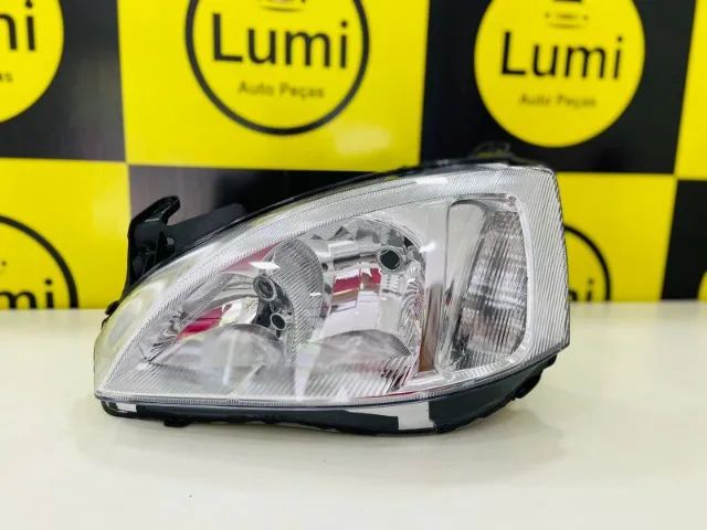 Farol Corsa/Montana 2004/2010 Cromado - NOVO  - Foto 2