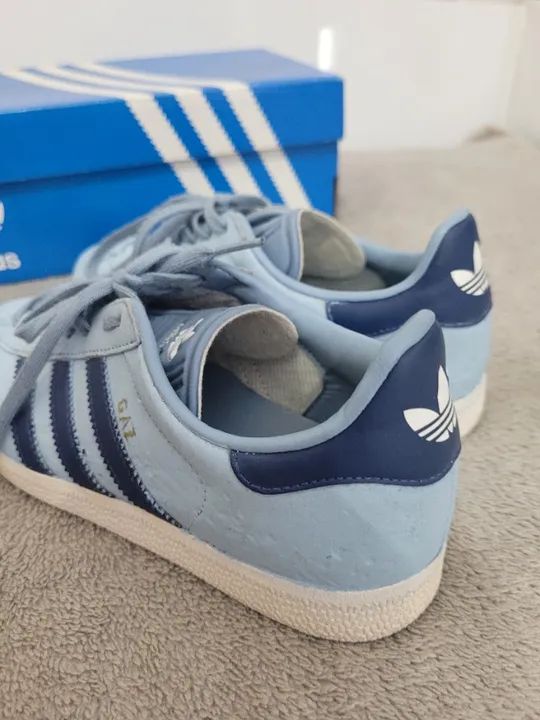 Adidas Gazelle Azul - Foto 3