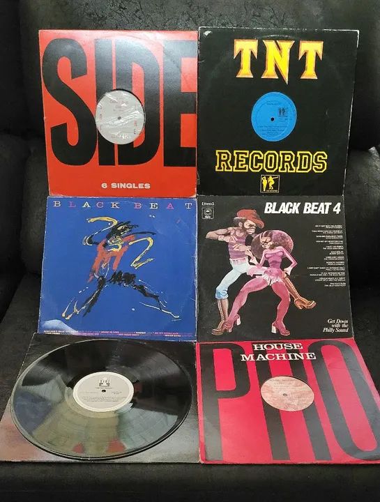 6 LPs Vinil - Thecno House, Culture Beat, Black Box, Black Beat, etc
