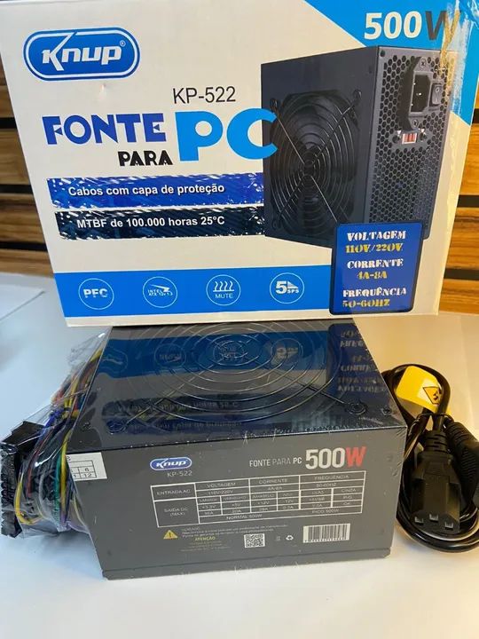 Fonte para PC Knup KP-522 500W - Foto 2