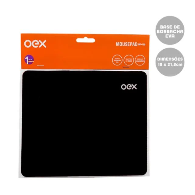 Kit Mouse Com Fio 1200DPI + Mouse Pad Preto  cod: 9933 - Foto 3