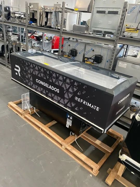 Ilha para congelados Refrimate - 2m - 1 ano de garantia 