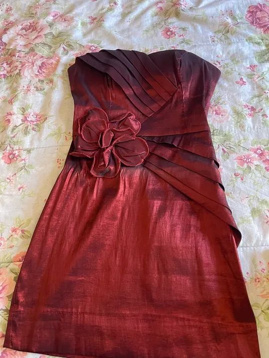 Vestido de festa Vermelho e Azul