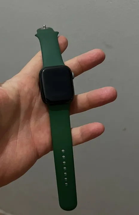 Apple Watch Series 7 41mm- Verde Saúde da Bateria 92%- Semi Novo na Caixa