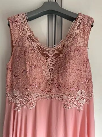 Vestido Festa Longo Rose
