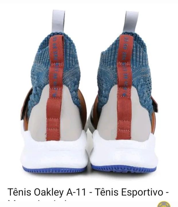 Tênis Meia Oakley A-11 Azul-Marinho ORIGINAL - Foto 3