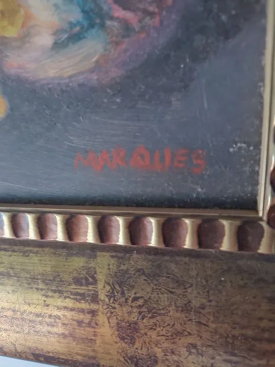 Quadro pintura óleo assinado Marques  - Foto 4