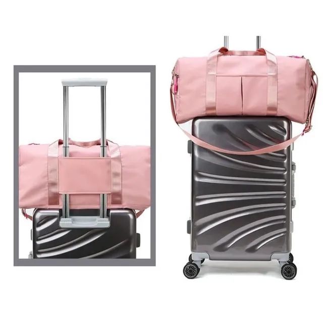 Bolsa Mala Academia Viagem Unissex Impermeável Fitness Transversal Casual - Foto 2