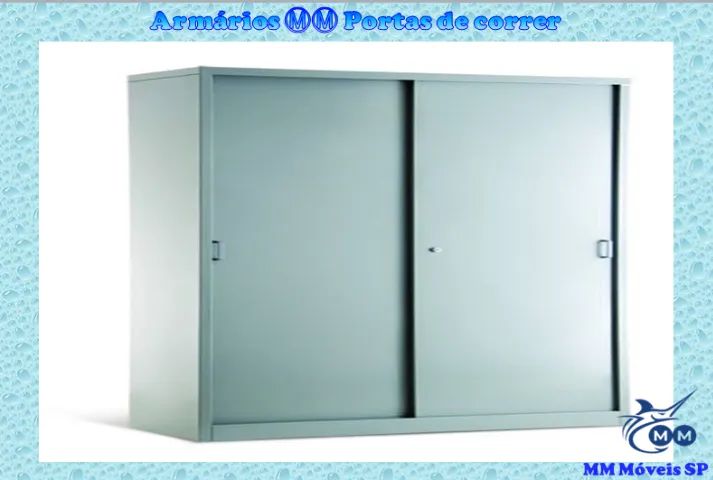 Armário Aço 02 portas de correr