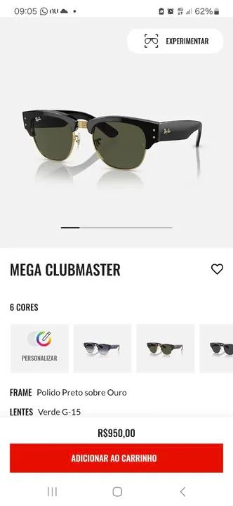 Óculos de Sol Ray-Ban Wayfarer - Foto 4