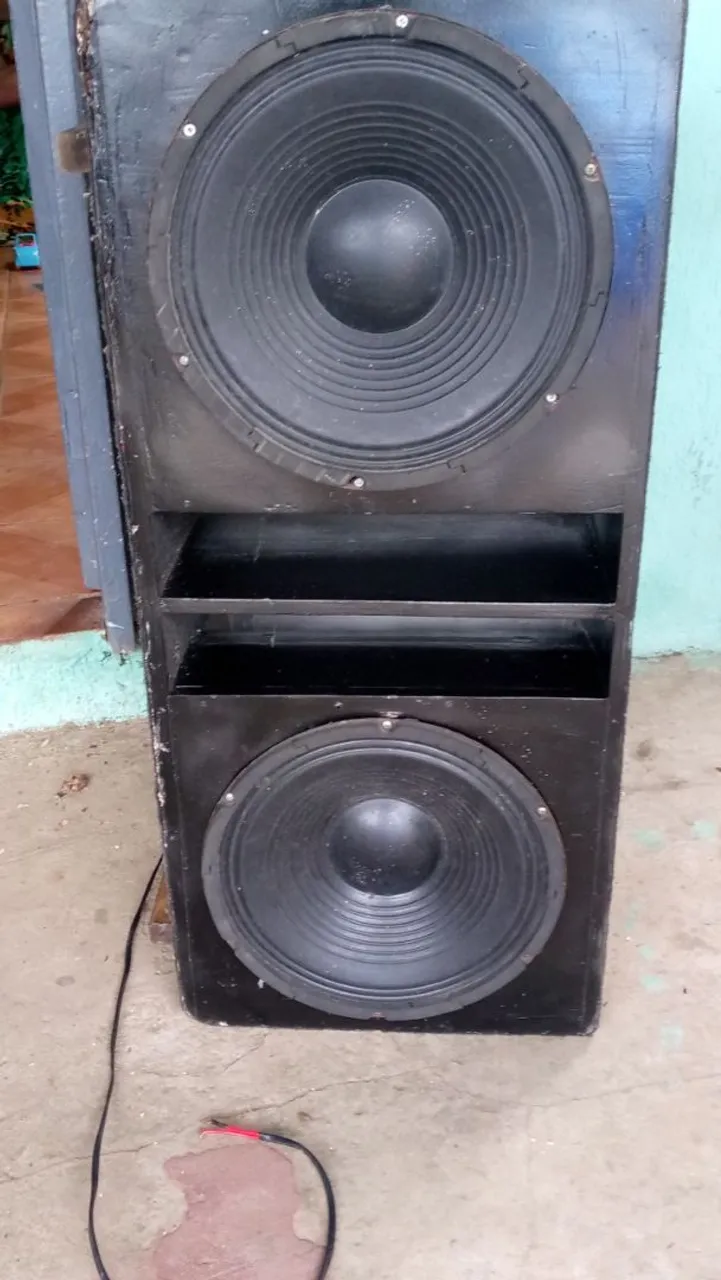 Caixa de Som Subwoofer Dupla
