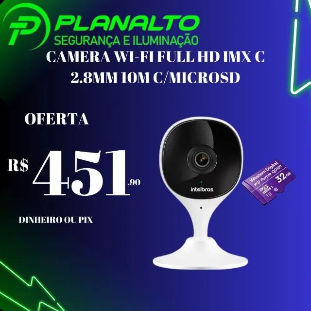 camera wi-fi full hd imx - Câmeras e Filmadoras - Areal (Águas Claras ...