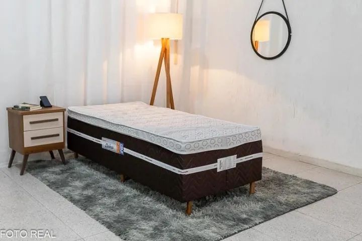 Cama Box Molas Ensacadas Solteiro- Produto Novo Entrega Rápida