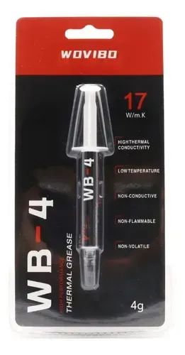 (Renz Informática) Pasta Térmica WB-5 17w/m.k 4gr WOVIBO Alta Performance - Novo!