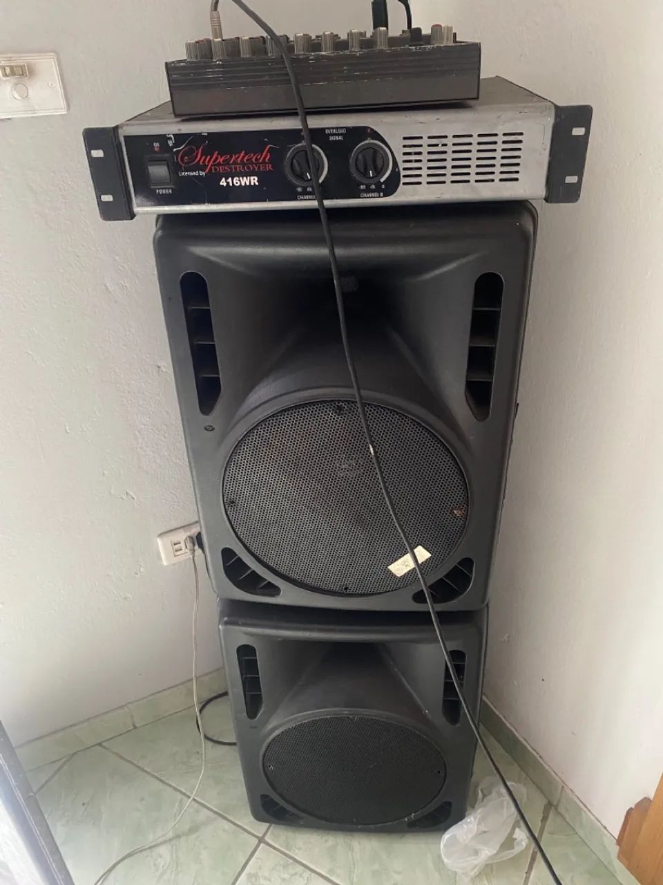 Caixa de Som Amplificada Supertech 416WR