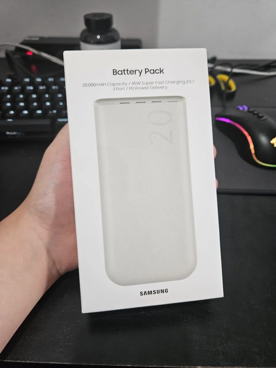 Power Bank Samsung 20.000mAh 45W - Novo e Lacrado!<br><br>20.000mAh 45W Super Fast Charge