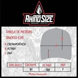 Boné Trucker Rhino Size Preto - Foto 5