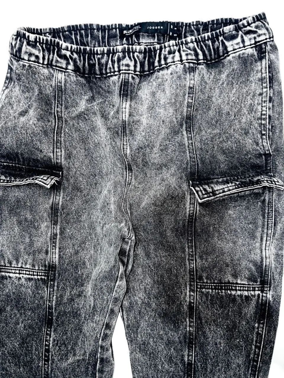 Calça Jeans Cargo masculina - Foto 3