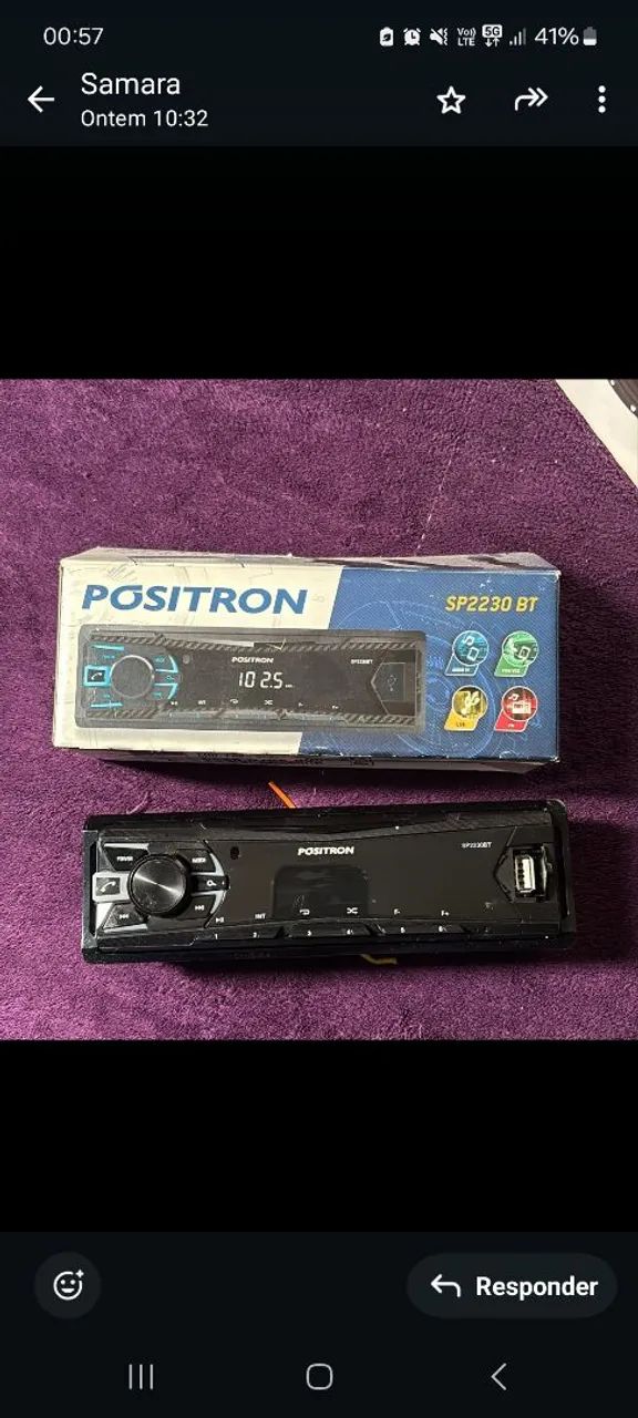  Radio MP3 player Positron Bluetooth com  par de autos falantes de 6"" jbl 80wts - Foto 2