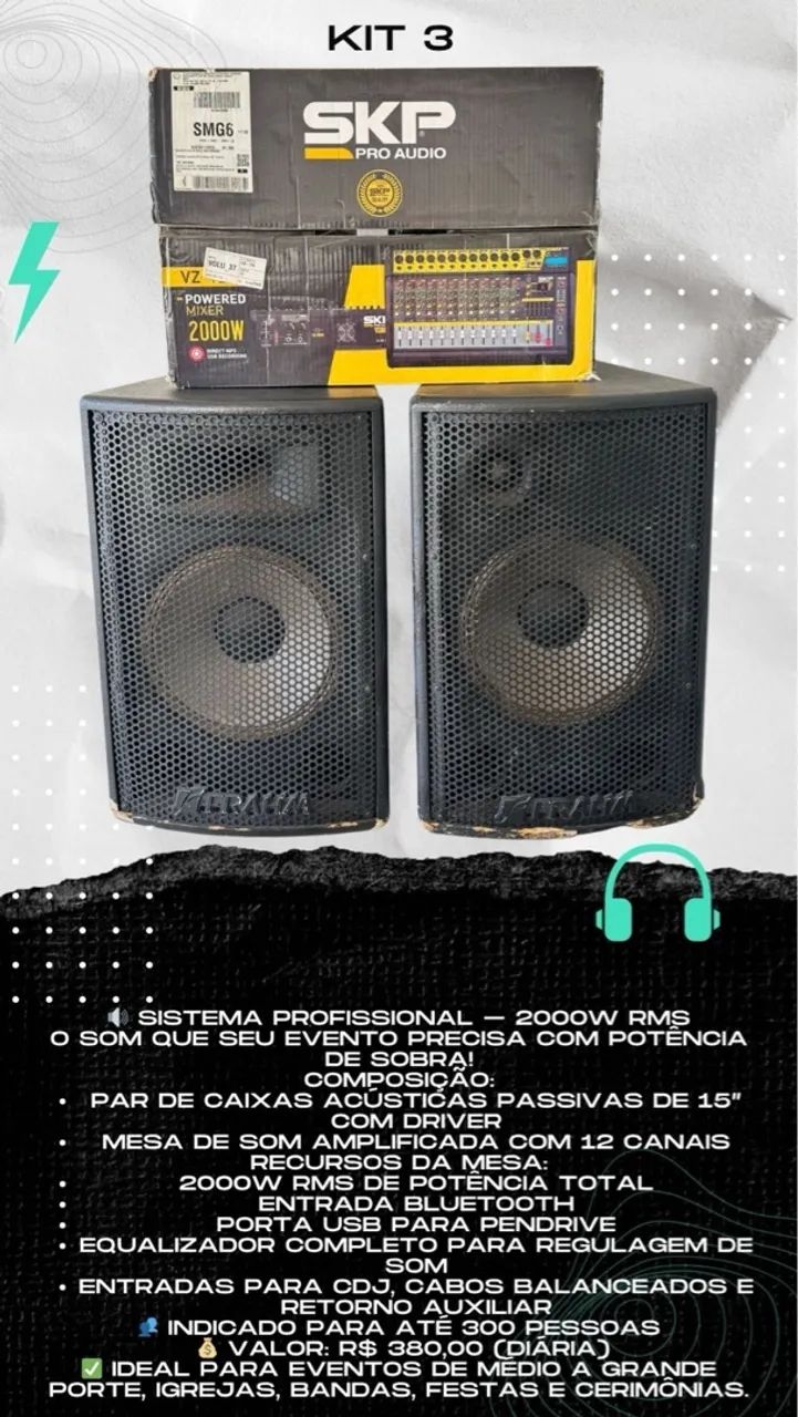 Aluguel de som - a partir de R$200,00(festas, palestras, reuniões, etc.) - Foto 4