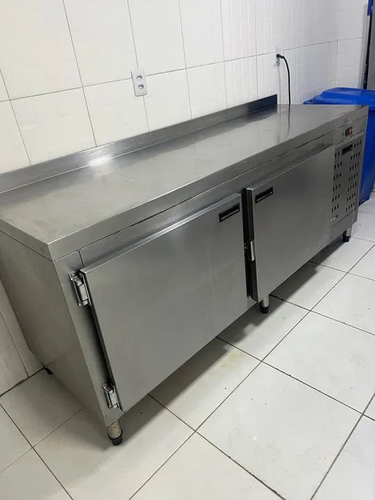 Balcão de linha de produção de inox  - Foto 2