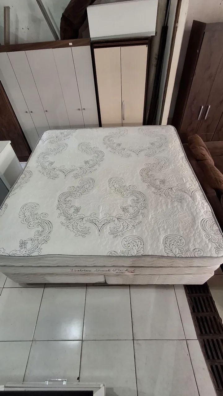 CAMA SUPER KING HERVAL SEMI-NOVA MOLAS ENSACADAS - Foto 2