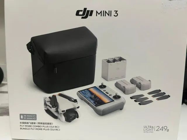DJI Mini 3 with screen remote controller and Combo Plus (3 batteries with 8 cycles)64308895202051124