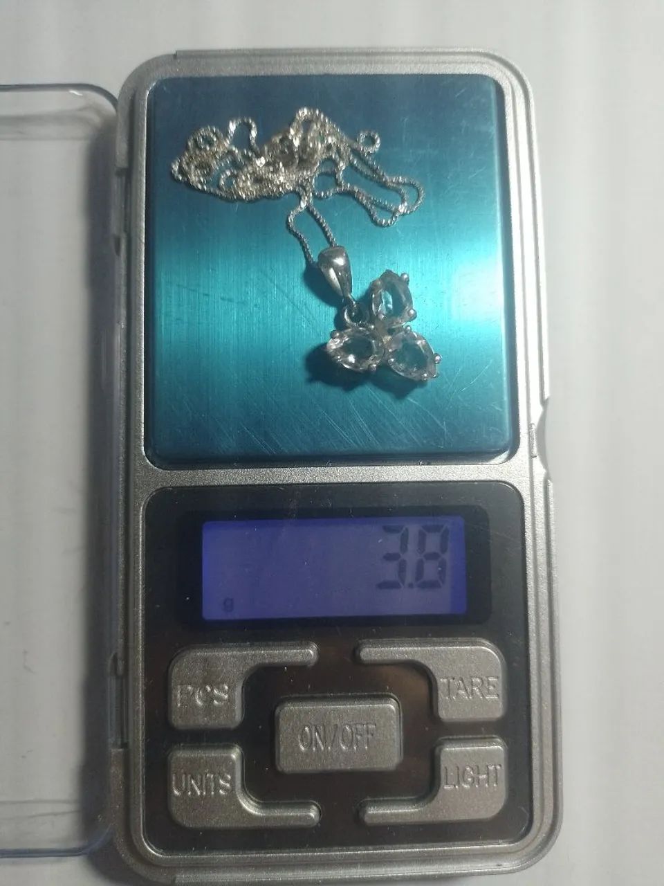 Pingente CRISTAL Gotas sem inclusões em Prata 925.  - Foto 2