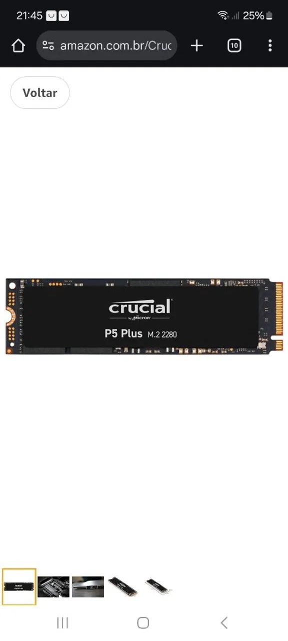 SSD Crucial P5 Plus M.2 NVME 2TB