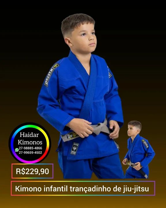 Kimono de Jiu-Jitsu - judô karatê Taekwondo  - Foto 4