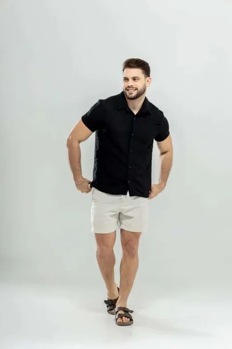 Camisa Masculina Viscolinho Bahamas