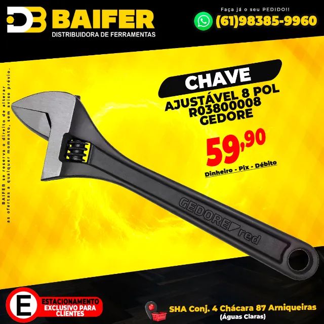 Chave Ajustável 8 Pol R03800008 Gedore
