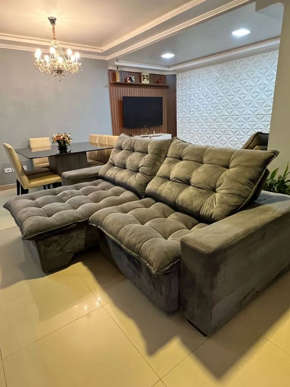 Sofá retrátil e reclinável  - Foto 4