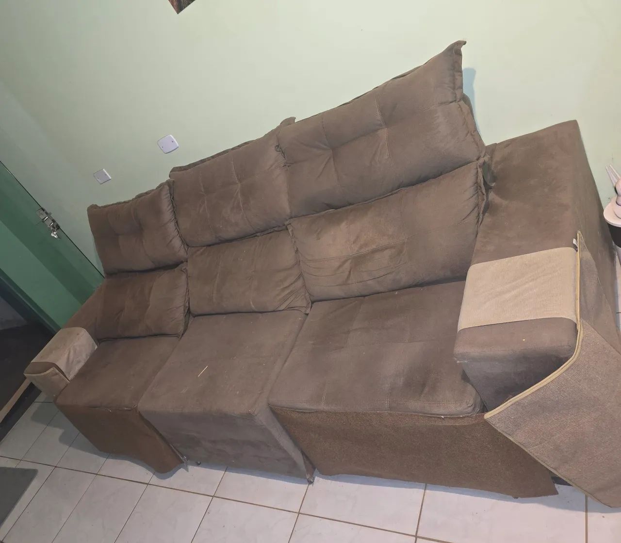 Sofá retrátil 3 lugares (usado)