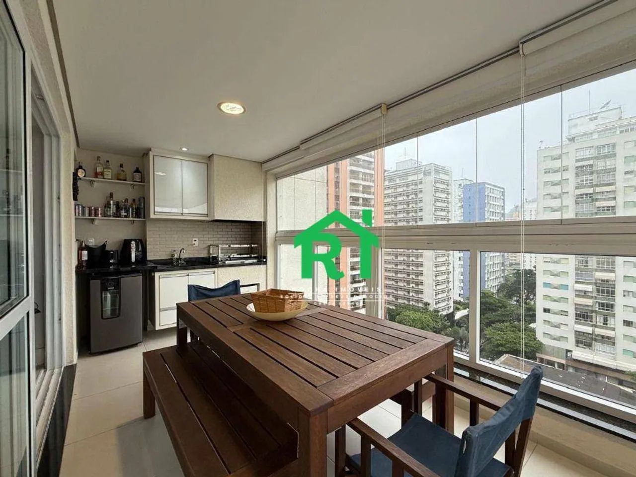 Apartamento com vista mar, 3 dormitórios (1 suíte), 2 vagas, lazer, Pitangueiras, Guarujá/ - Foto 3