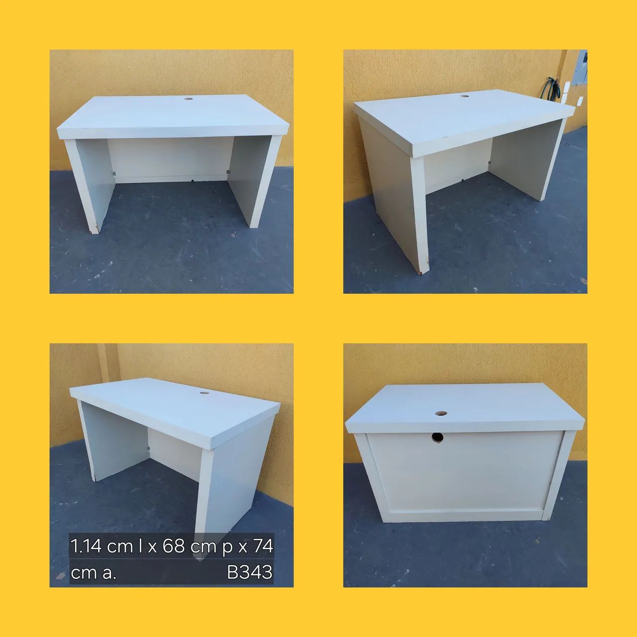 Mesa de Escritório compacta - 1,14cm x 68cm