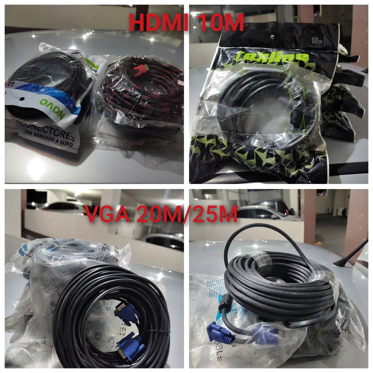 Cabos HDMI e VGA - ACEITO PROPOSTA À VISTA