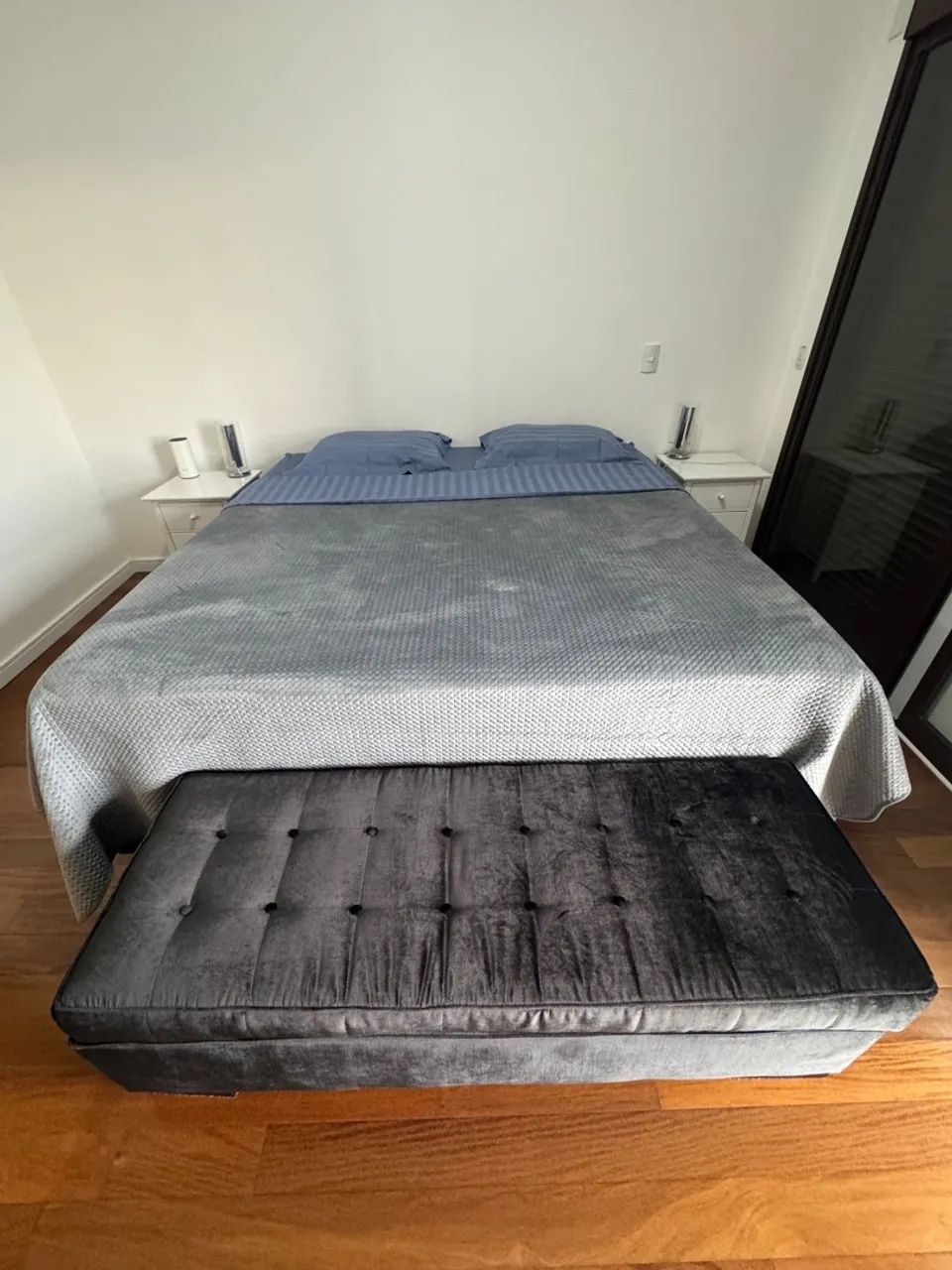 Cama Super King - Ortobom 193 cm x 203 cm com 1 ano de uso, nota fiscal e garantia - Foto 3