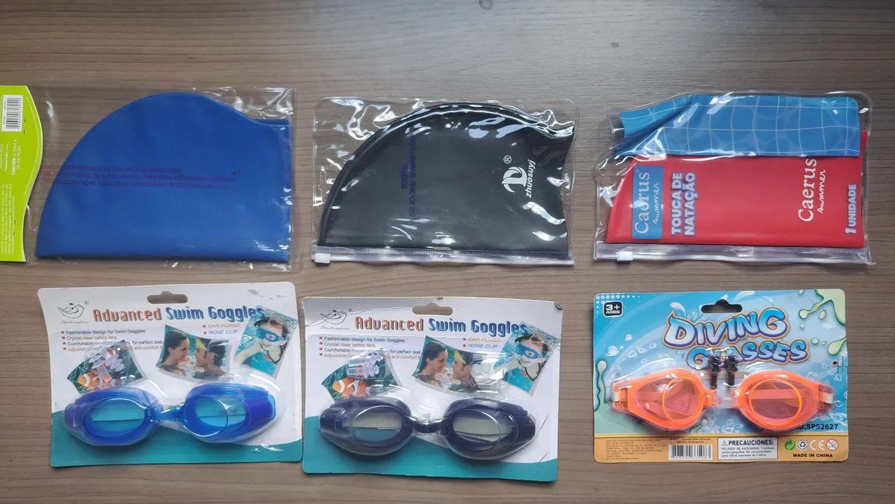 Kit de Natação: Touca e Óculos!!!
