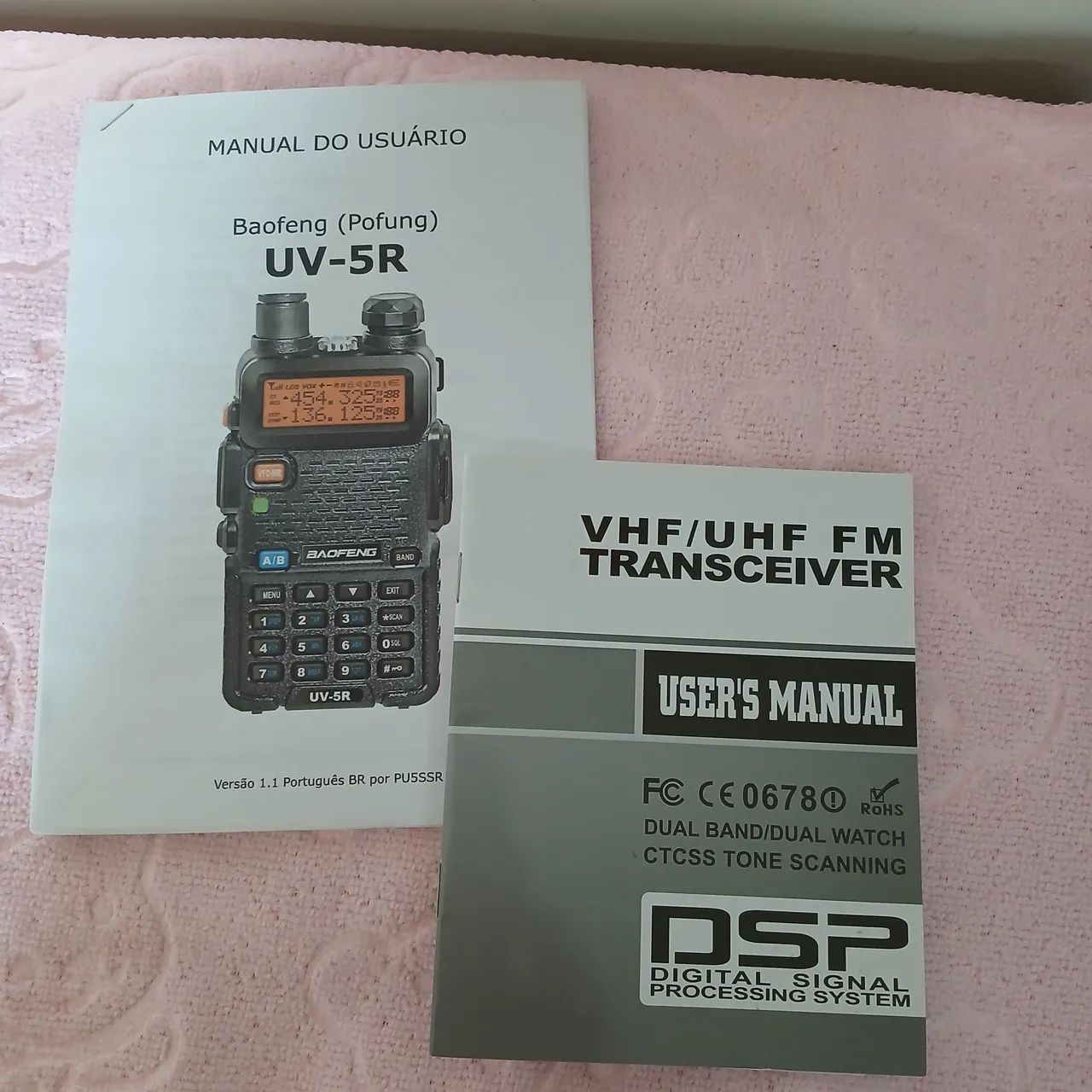 HT Baofeng UV-5R VHF/UHF e acessórios com 2 baterias  - Foto 6