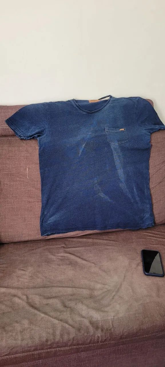 Camiseta Jeans Azul M