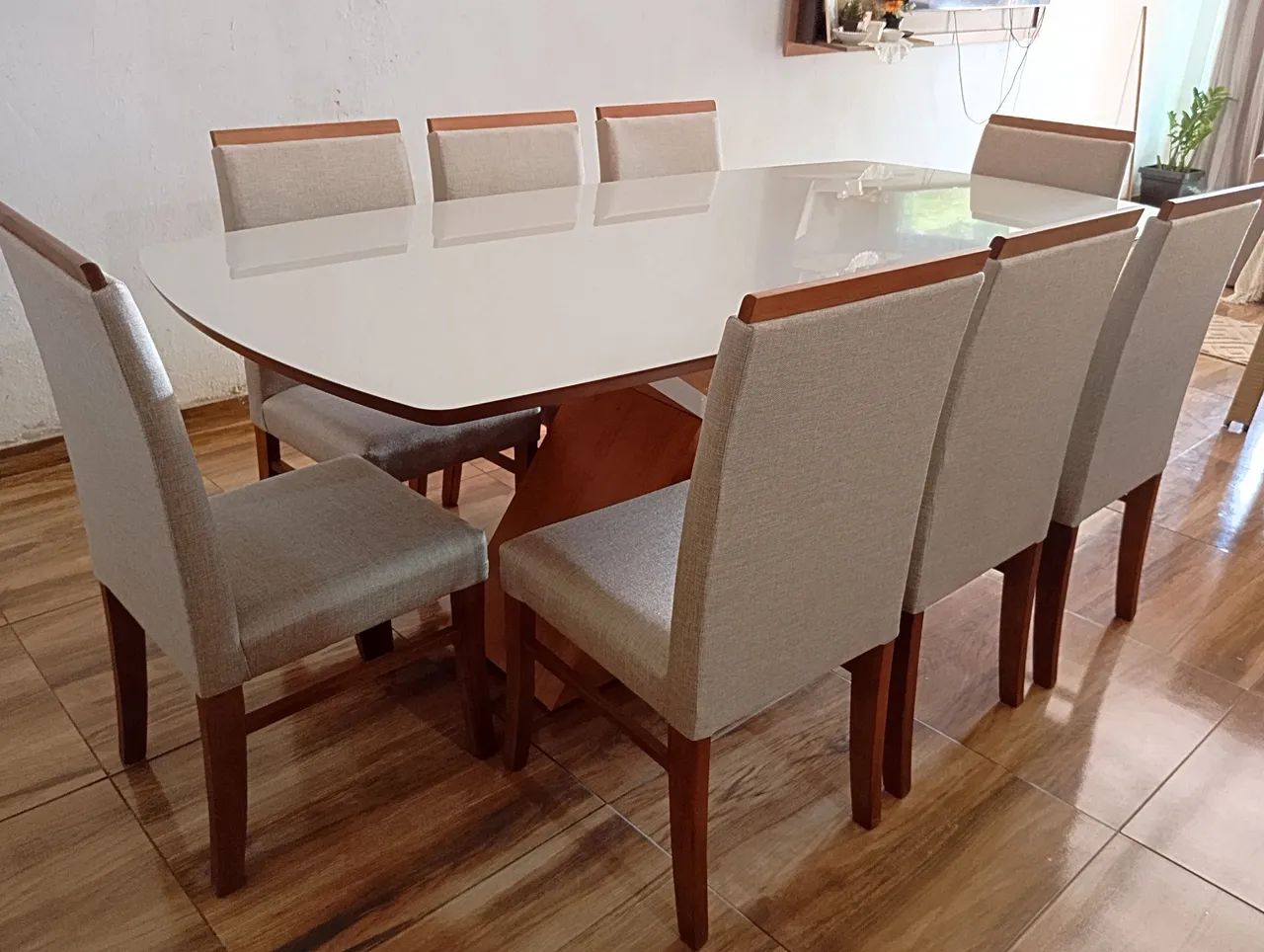 Mesa super resistente completa na madeira   - Foto 5