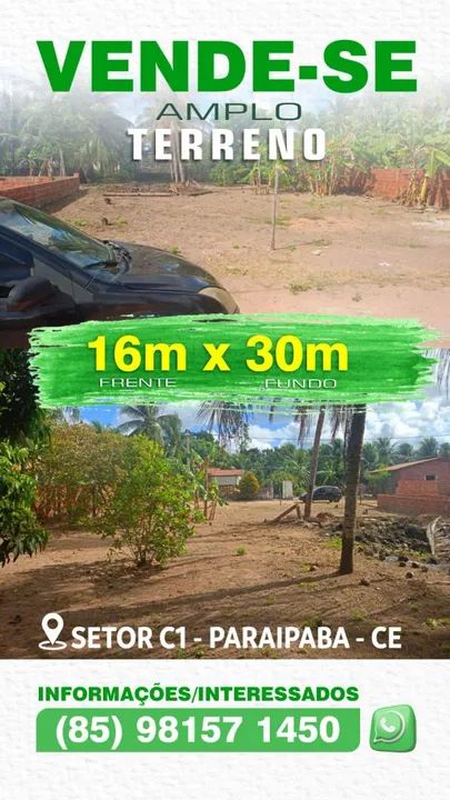Vende-se Amplo terreno Paraipaba  - Foto 3