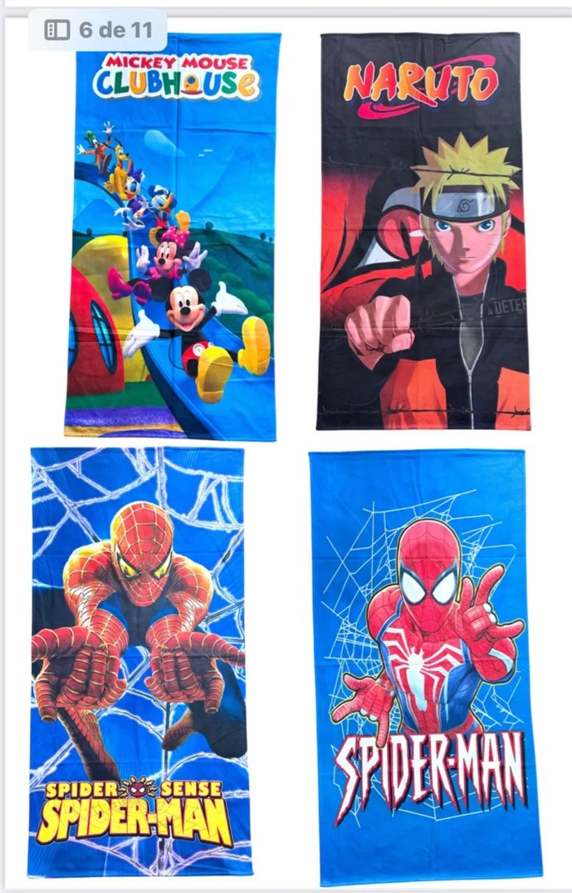 Toalha de Praia Infantil - Diversos Personagens - Foto 3