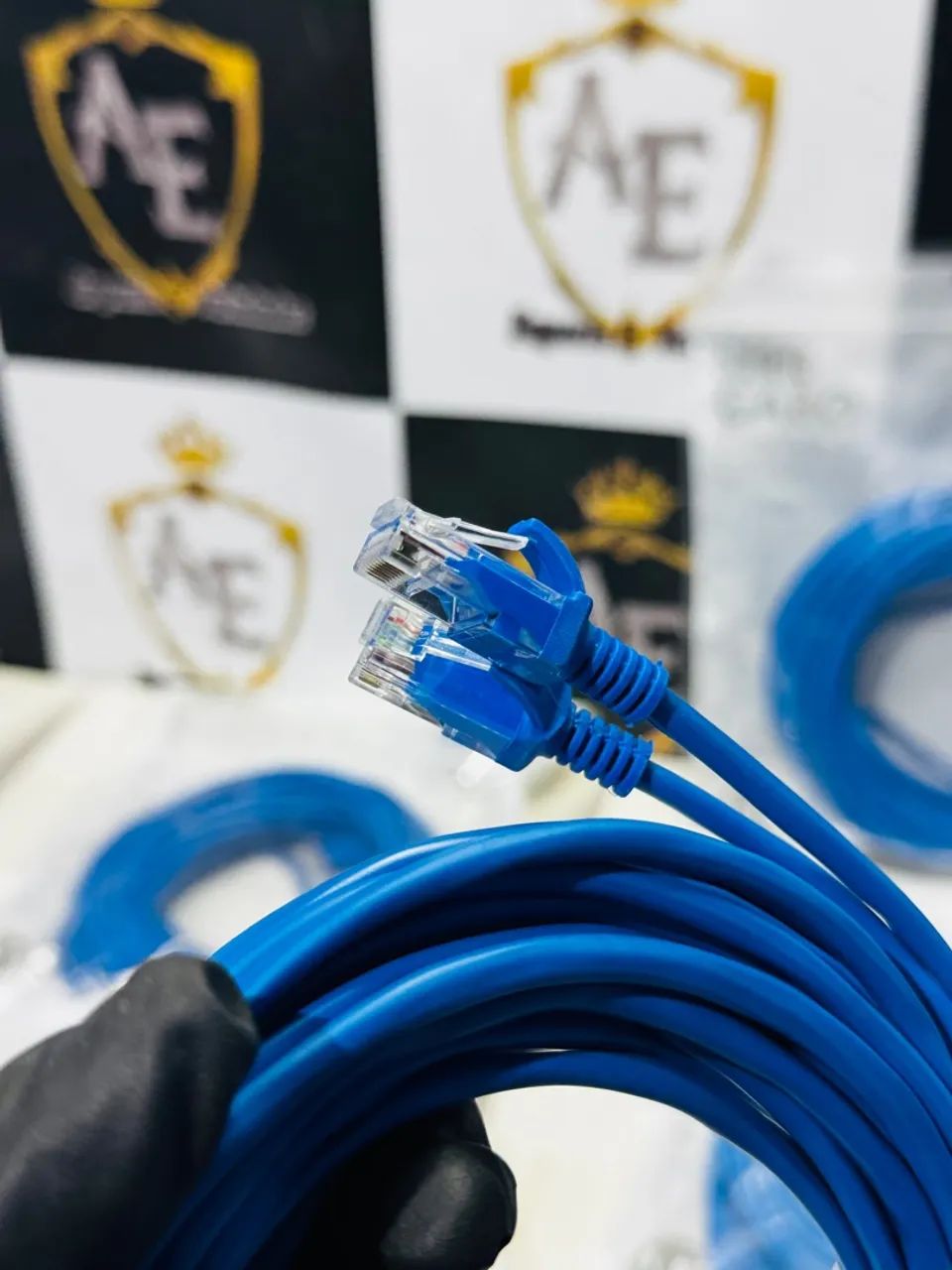 Cabo de Rede RJ45  Azul - Foto 4