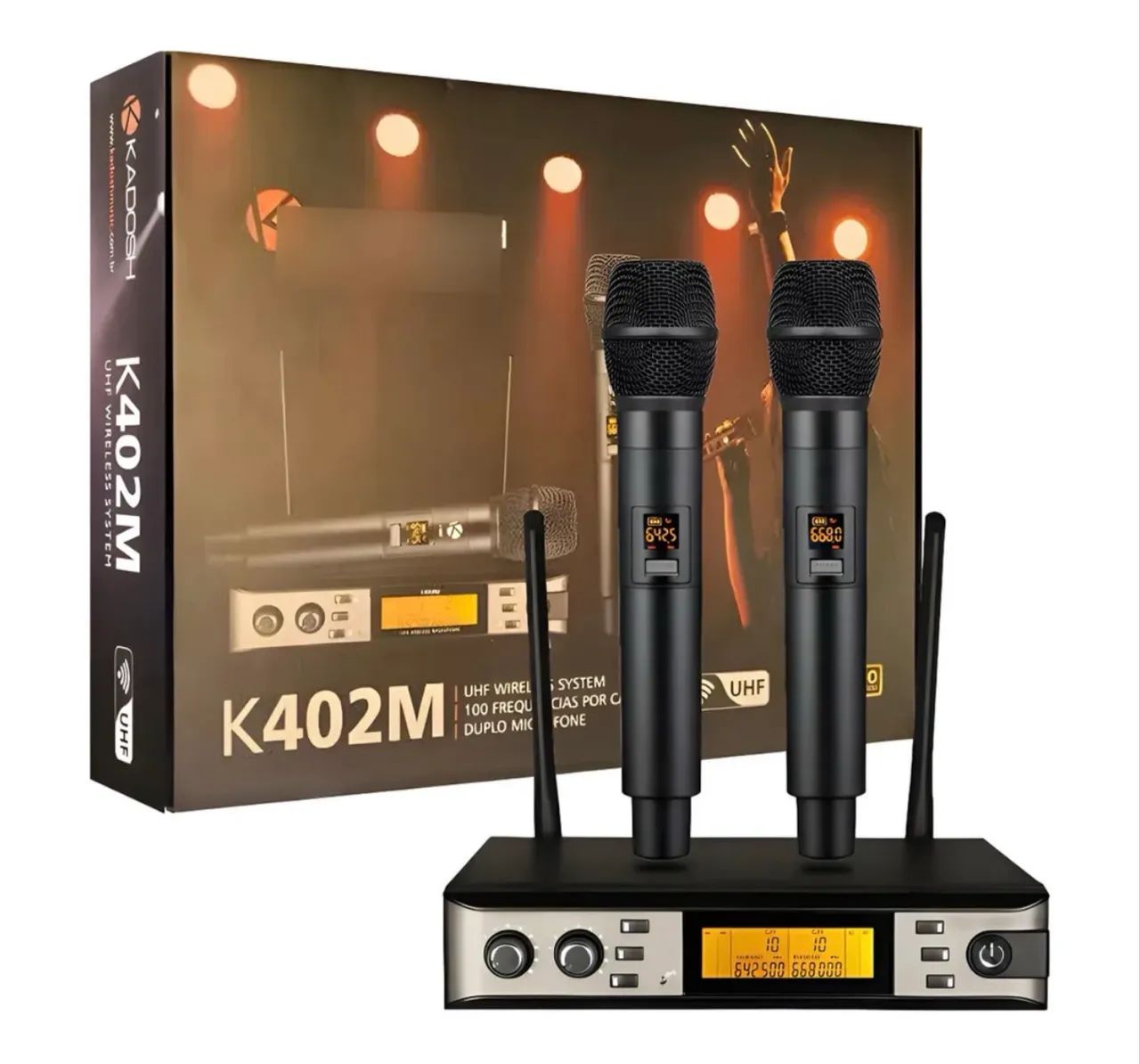 Microfone sem Fio Kadosh K-402m