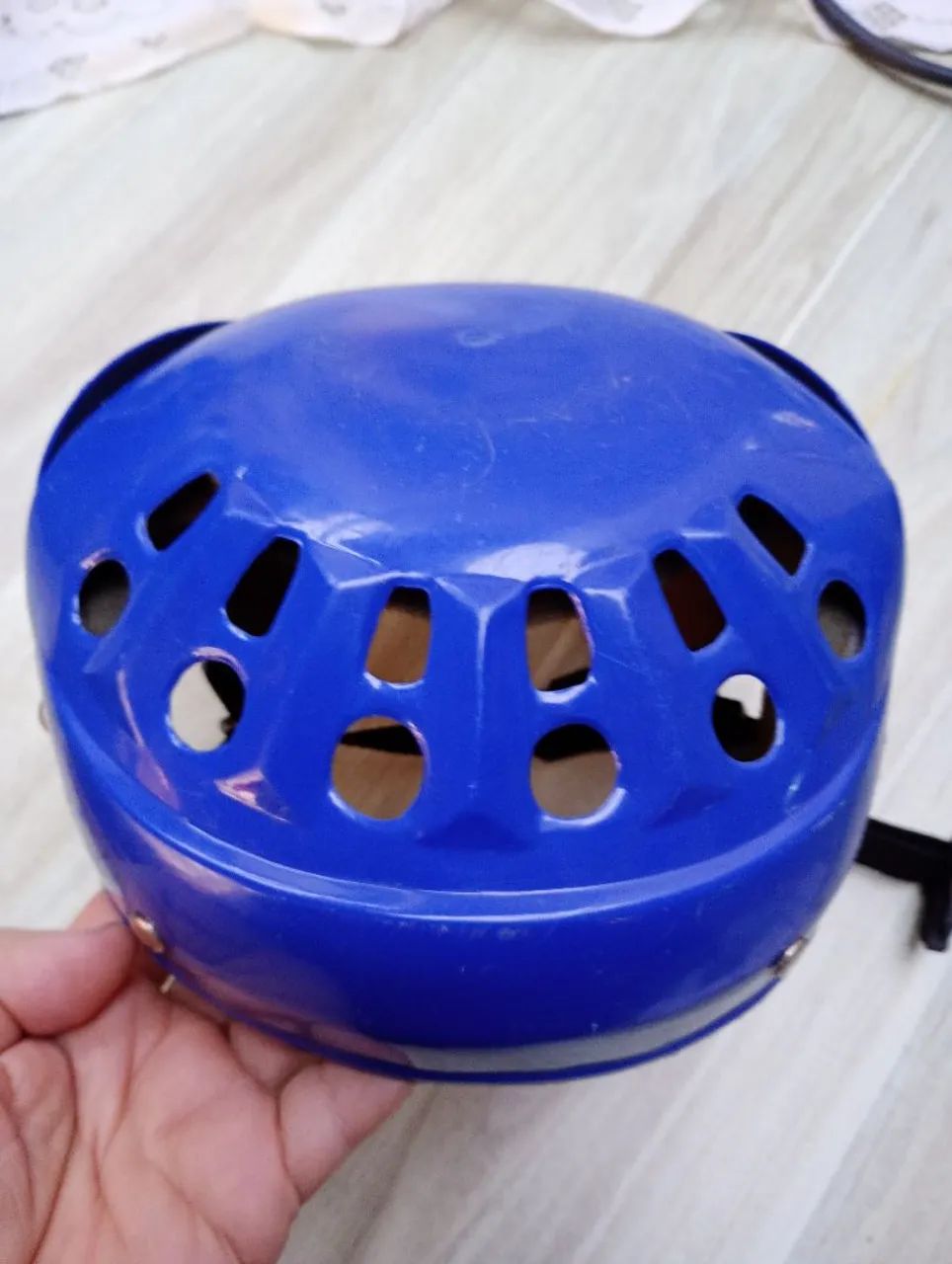 Capacete infantil bike skate de proteção azul - Foto 3