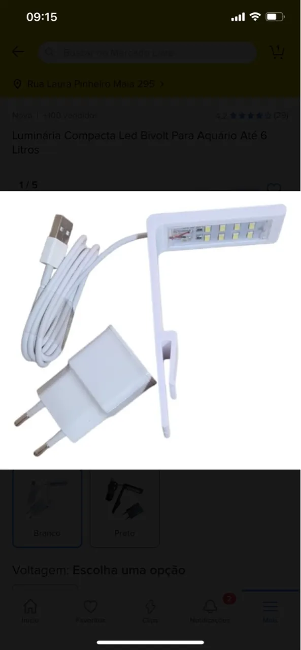 luminária para aquário e outros